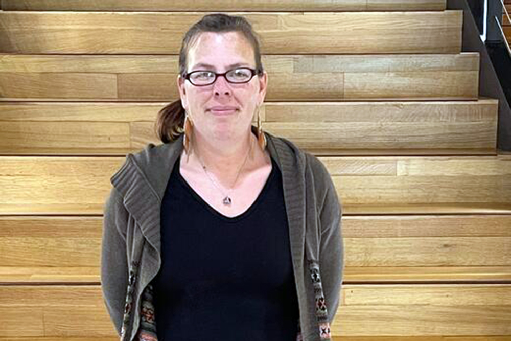 Woman standing in Rayonier Headquarters